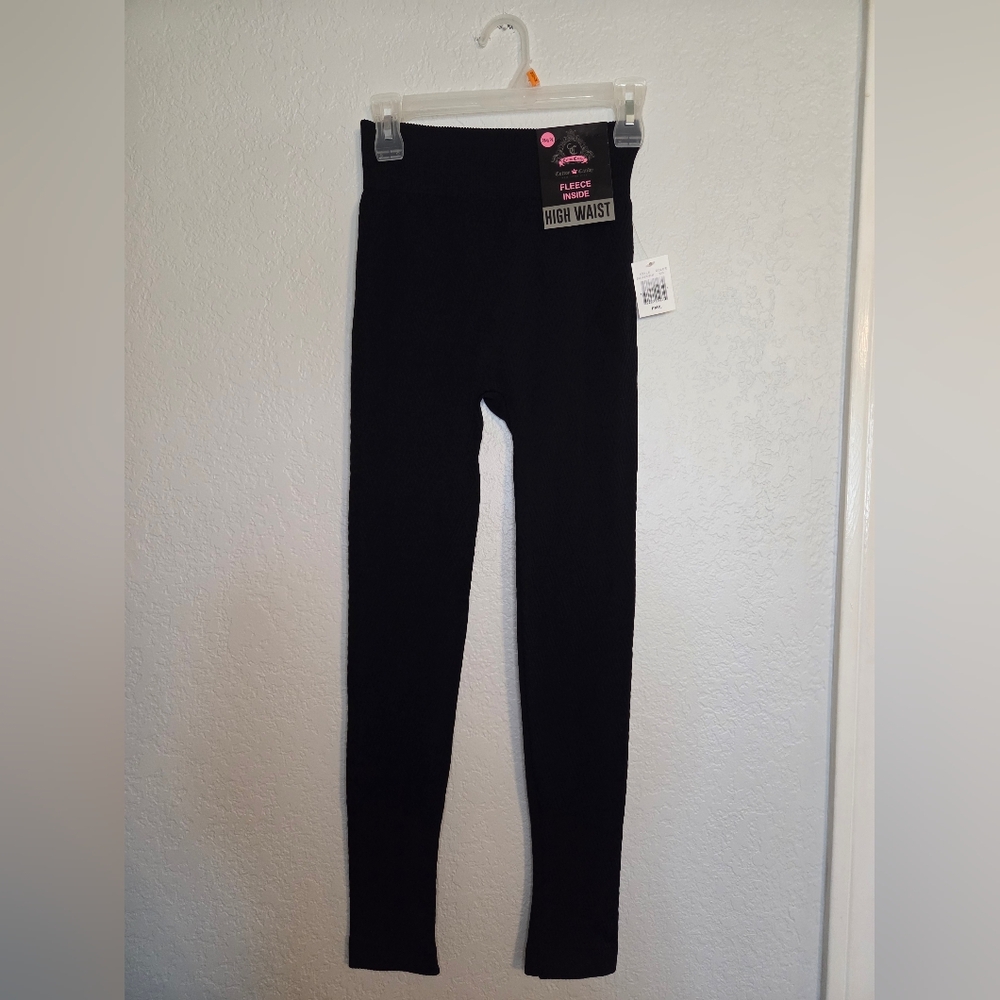 Cotton Candy Black Leggings Slim Fit Stretchy